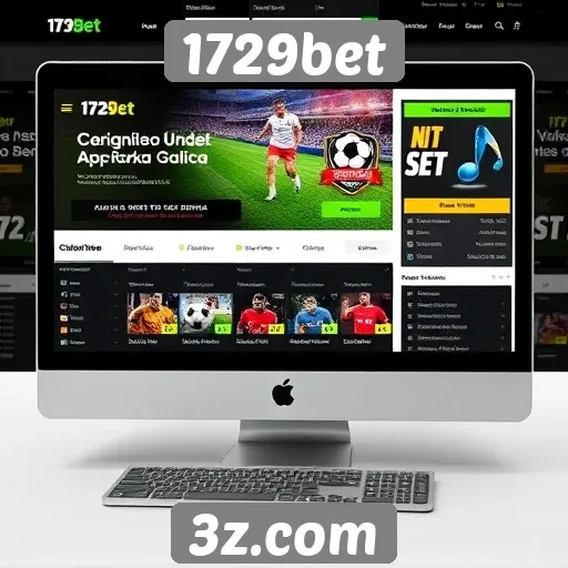 Interface do usuário do site 1729bet